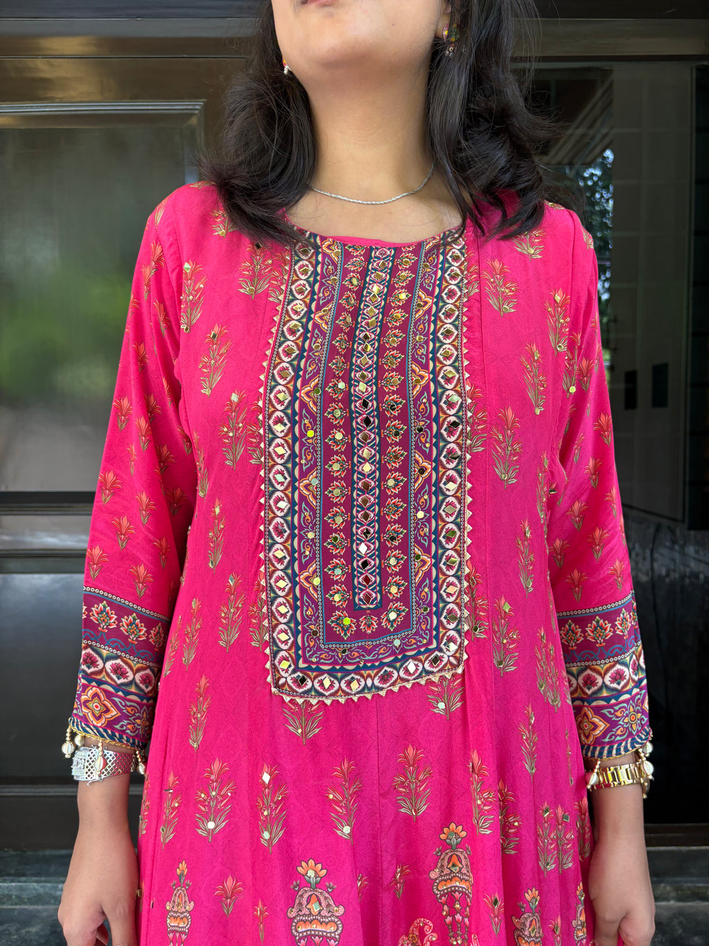 Magenta Anarkali