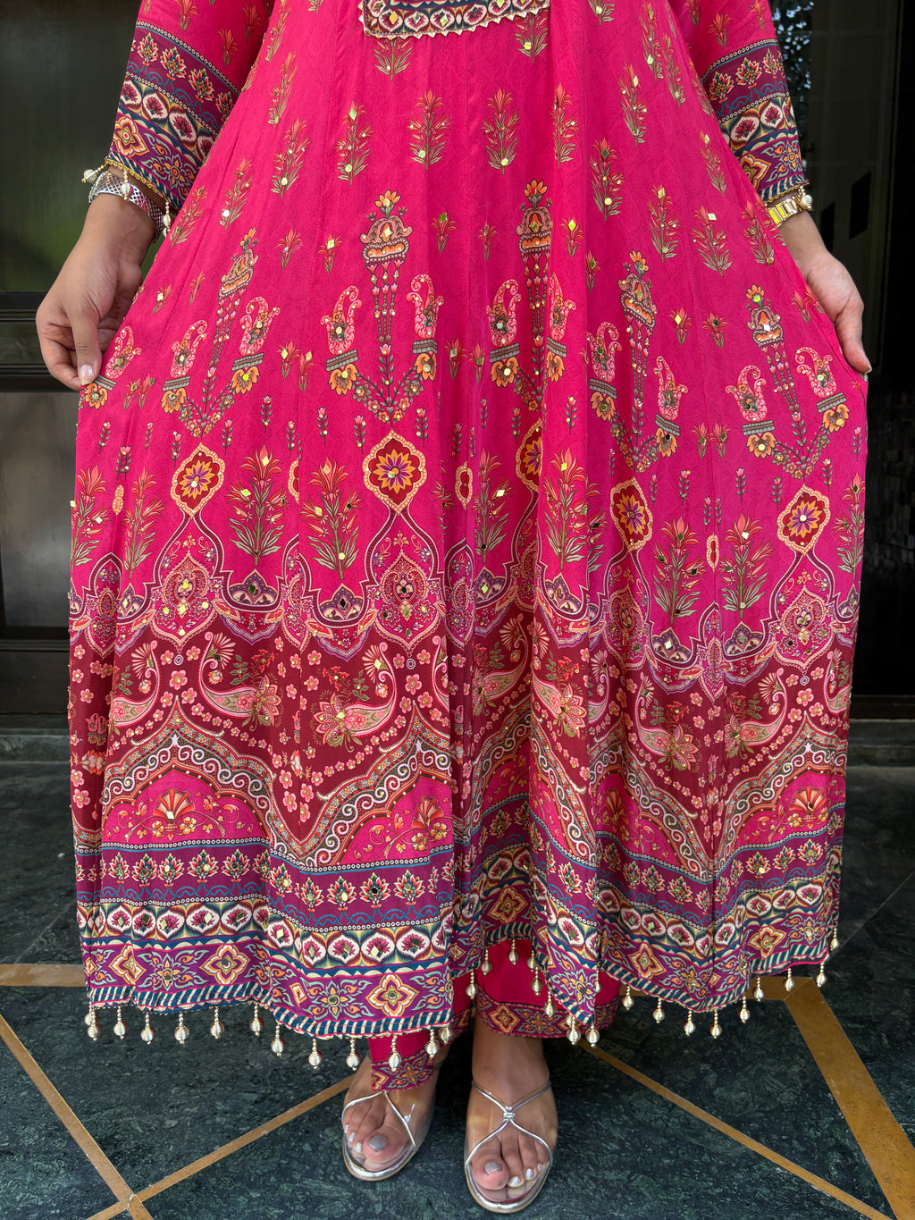 Magenta Anarkali