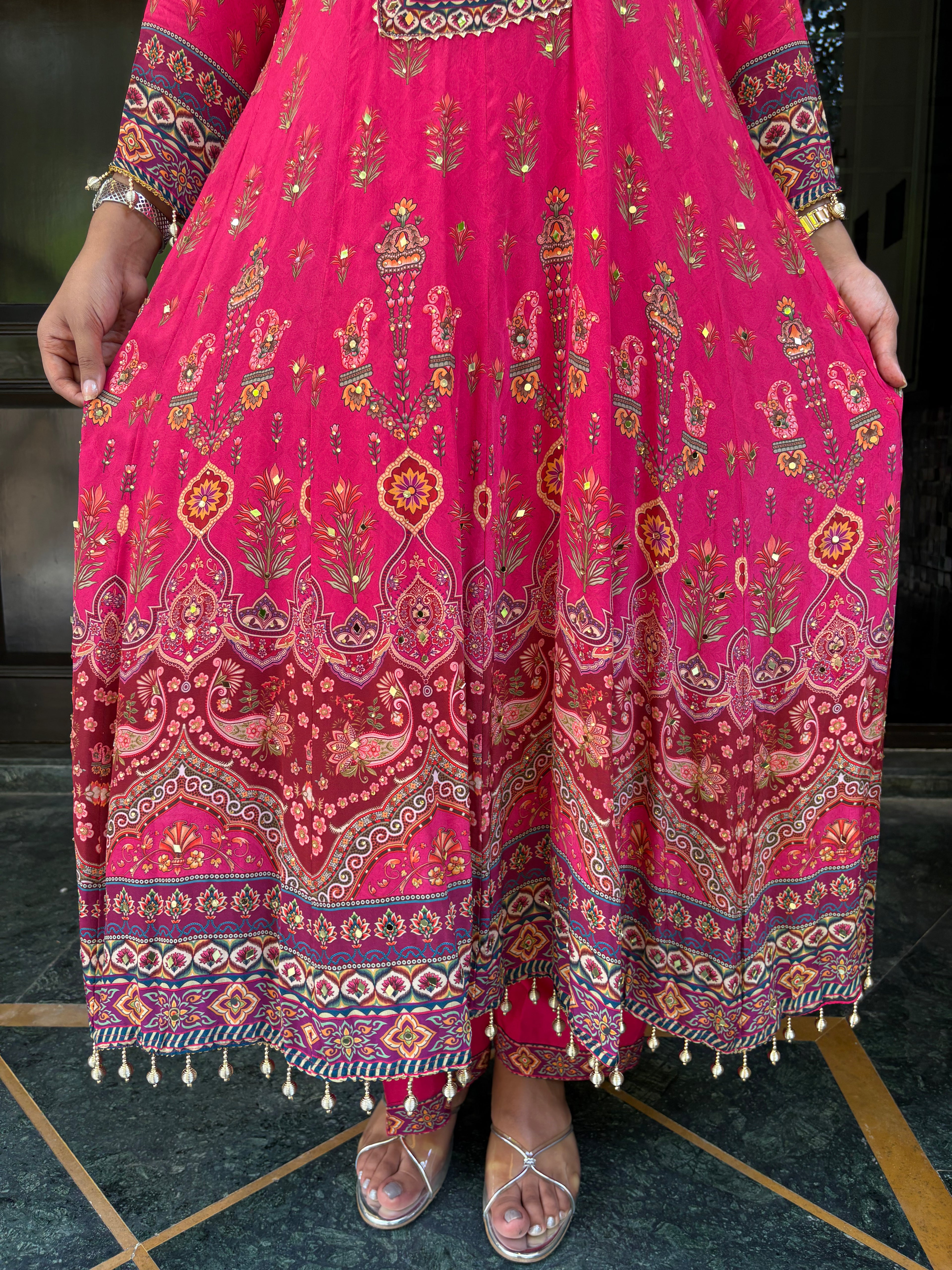 Magenta Anarkali