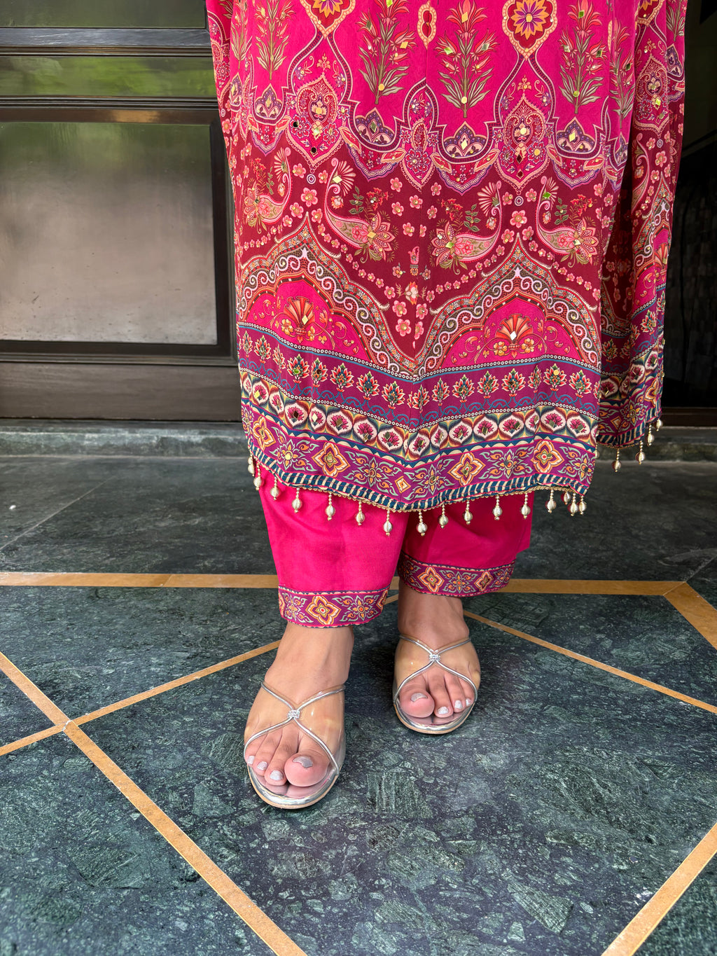 Magenta Anarkali