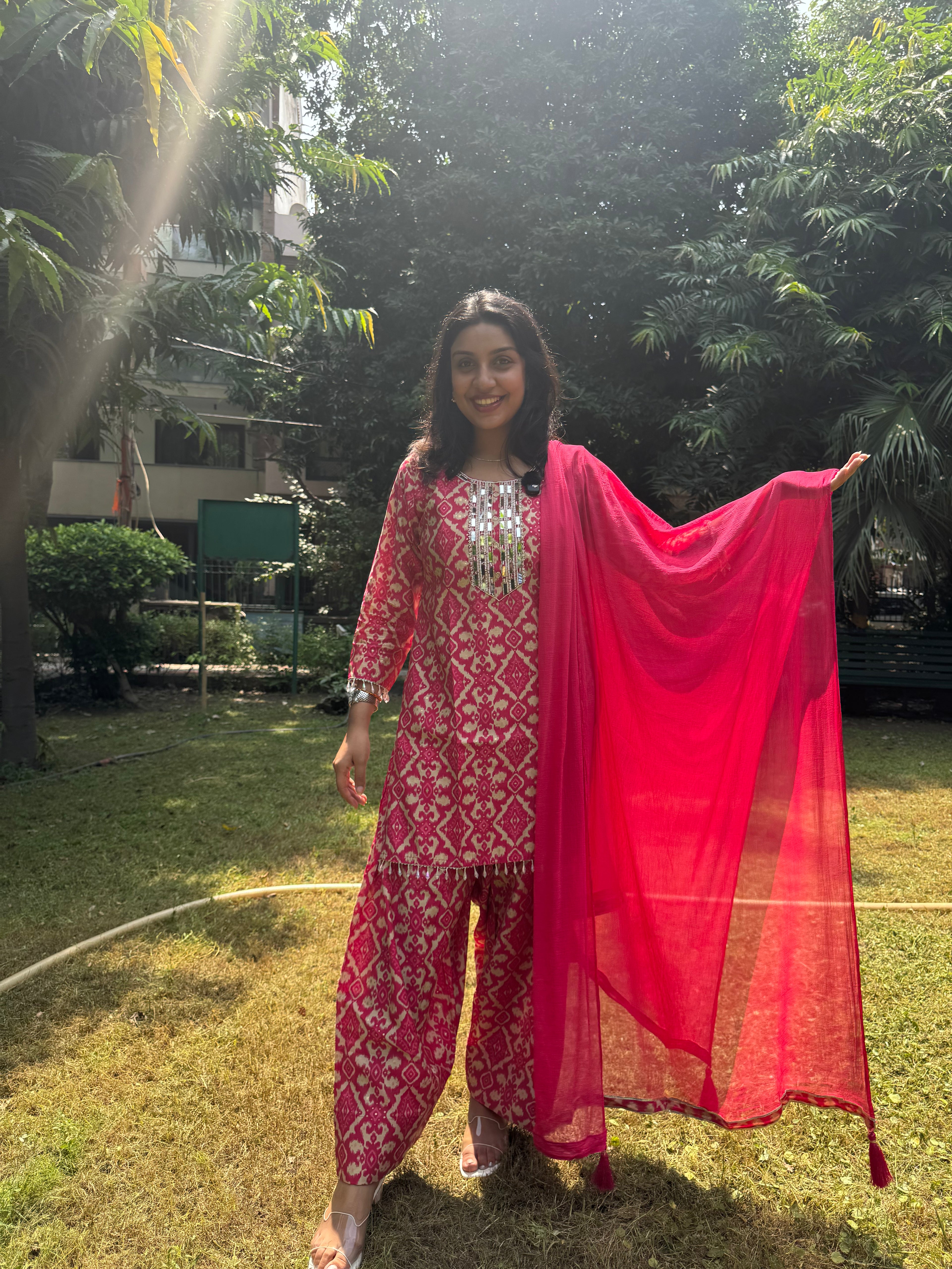 Ikkat Farshi Salwar