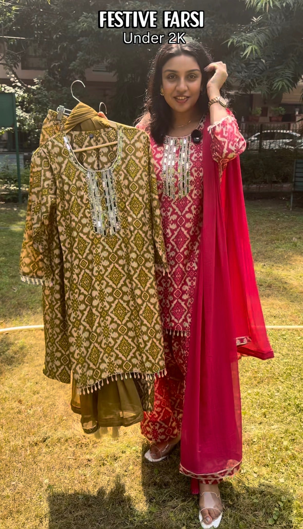 Ikkat Farshi Salwar