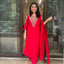 Red Pearl V Suit Set