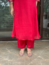 Red Pearl V Suit Set