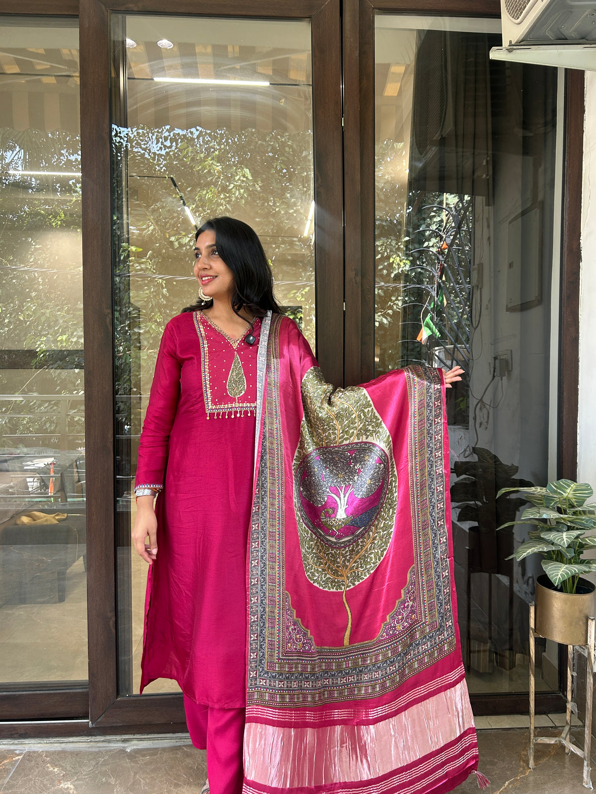 REGAL KURTA SET WITH GAJJI DUPPATA
