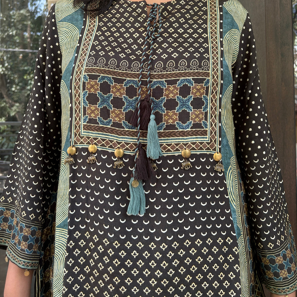 Black Ajrakh Co-ord