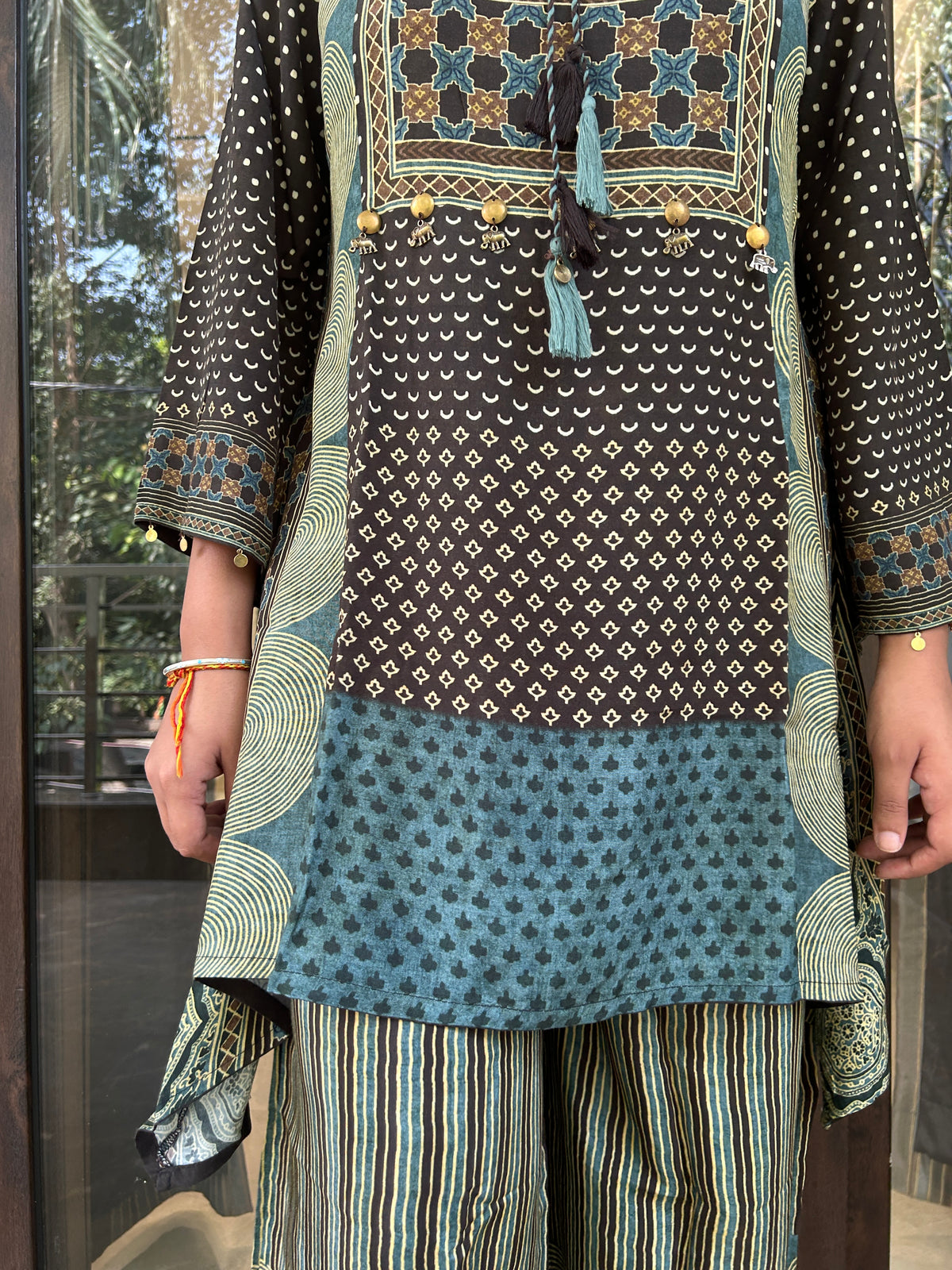 Black Ajrakh Co-ord