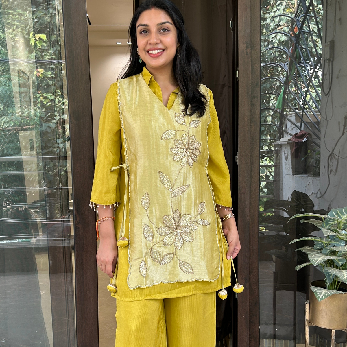 Embroidery Co-ord with Flap