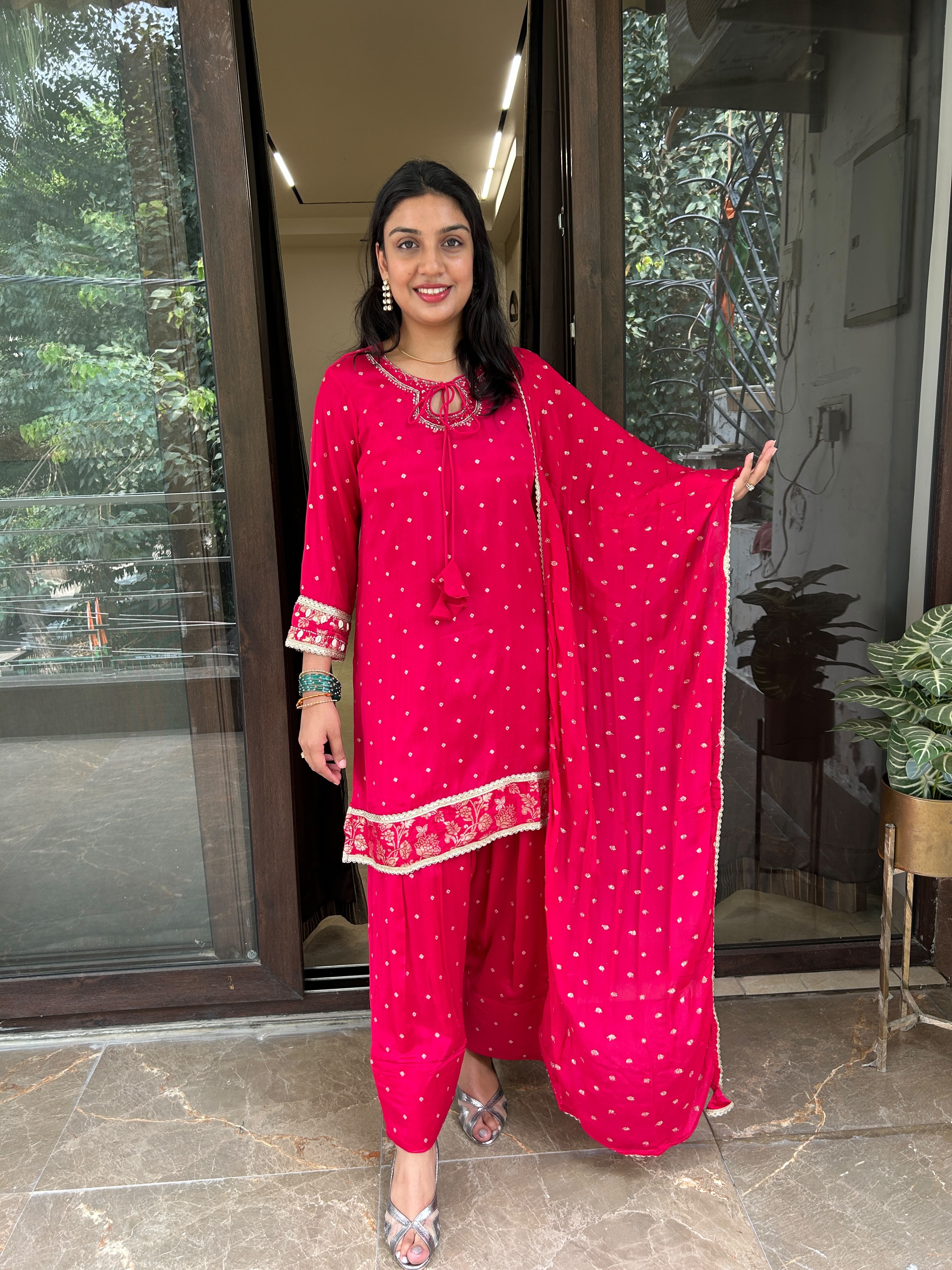 Silk Farshi Suit Set Secondary image