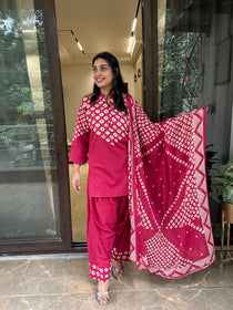 BANDNI FARSHI SUIT SET