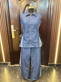 BLUE DEMIN COORDSET